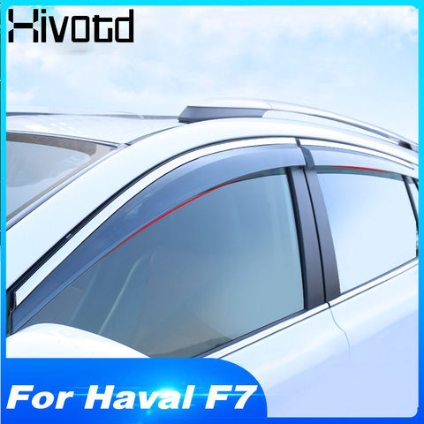 Hivotd For Haval F7 2022 Car Window Visor Sun Guard Protection Cover Parts Rain Deflectors Exterior Decoration Accessories ► Photo 1/6