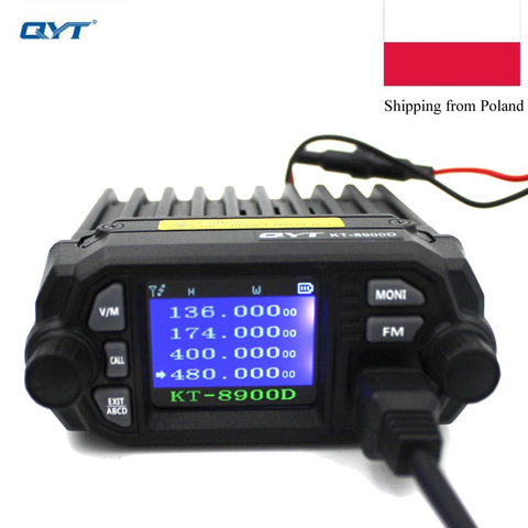 QYT KT-8900D 25W Dual band Quad Display 136-174&400-480MHz Large LCD Display Mobile Radio KT8900D ► Photo 1/6
