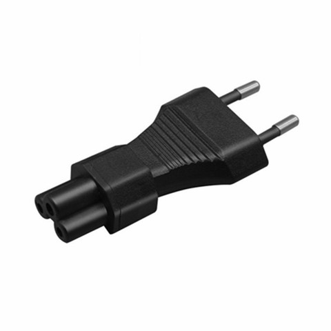 EU TO IEC320 C5 Power conversion plugs ,European 2 Pin Male to IEC 320 C5 Right Angle Power adapter ► Photo 1/3