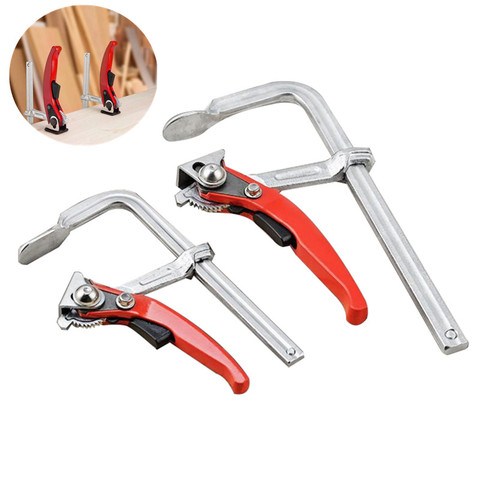 160*80mm Fast Guide Rail Clamp Carpenter F Clamp Heavy Duty Adjustable Fast Clamping Guide Rail System Woodworking DIY Hand Tool ► Photo 1/6