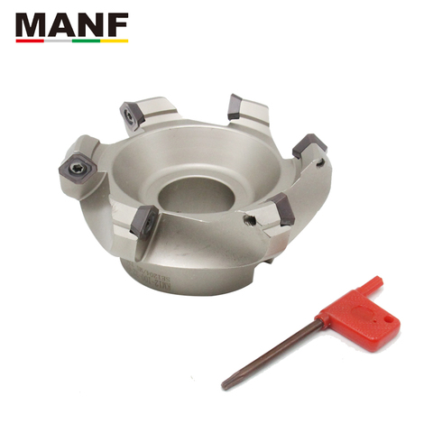 MANF Face Milling Cutters KM12-50/63/80/100/125/160/200/250 45 Degree Indexable Face End mill High Efficiency For SEHT1204 ► Photo 1/6