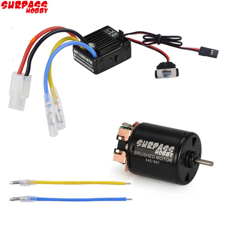 Rc 540 21T 27T 35T 45T 55T 80T Brush Motor With WP-1060-RTR 60A Waterproof ESC for RC Car Rock Crawler ► Photo 1/6