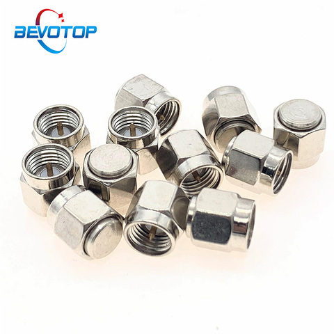 2pcs 1W 6GHz 50 ohm SMA Male RF Coaxial Termination Dummy Load Nickel Plated Cap Connectors Accessories ► Photo 1/4