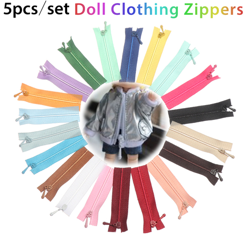 5Pcs Mini Zipper for Handmade Sewing Doll Clothes Doll Clothing Zipper Scrapbooking Garment Applique Accessory ► Photo 1/6