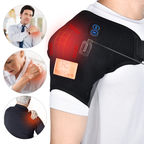 Heating Shoulder Brace Support Bandage Arthritis Injury Dislocation Rehabilitation Therapy Shoulder Strap Wrap Belt Pain Re ► Photo 1/6