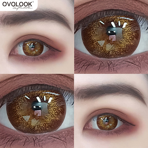 OVOLOOK-1 Pair 2 Tone Series Contact Lenses Colored Lenses for Eyes Starlight Series Eye Color Lens Yearly Use (DIA:14.5mm) ► Photo 1/6