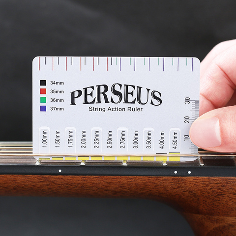 1pc Guitar String Action PVC Gauge String Pitch Ruler Suitable For String Instruments Such As Guitar Bass Mandolin Banjo ► Photo 1/6