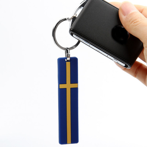 1 Piece Key Chain Ring For VOLVO XC90 XC60 XC40 S90 S80 S60 V70 V60 V50 V40 S40 C30 Sweden Flag Key Chain ► Photo 1/6