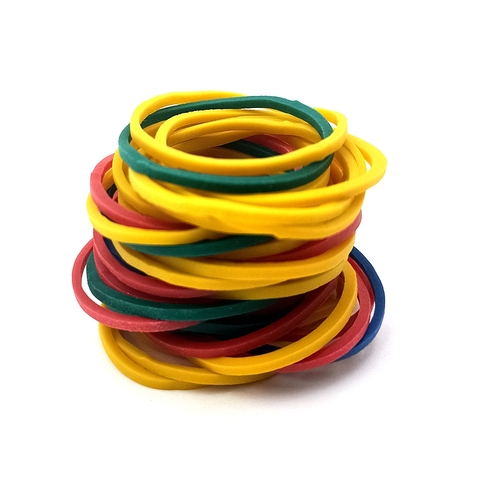 25# size stationery office holder colorful elastic band with good elasticity tape holder color rubber band ► Photo 1/6