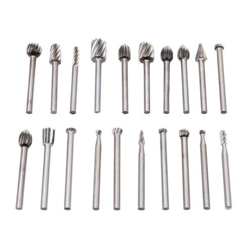 6/20pcs/Set 3mm Wood Drill Bit Nozzles for Dremel Attachments HSS Stainless Steel Wood Carving Tools Set Woodworking ► Photo 1/6