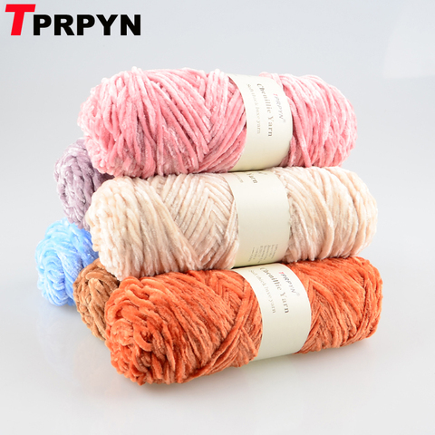 TPRPYN 1PC=100g 110M Chenille Yarn For Knitting Velvet Texturized Knitted Crochet  Yarn Soft Warm Line Threads To Knit Needlework - Price history & Review, AliExpress Seller - TPRPYNyarn Store