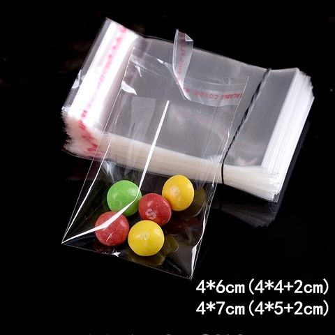 1000pcs 4*6/7cm   Small Clear Packing Bags Opp Small Jewelry/Gift/chocolate Candy Jewelry Bags Plastic Bag Plastic Storage Bag ► Photo 1/6