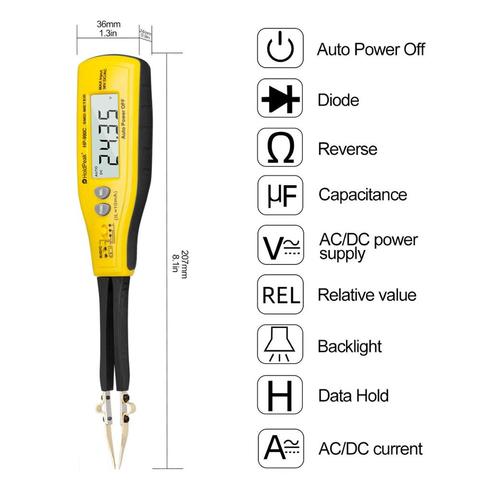 Digital SMD Tester Capacitance Meter Resistance Meter Diode/Battery Test with Carry Box Power Battery Teste,rHoldPeak HP-990C ► Photo 1/6