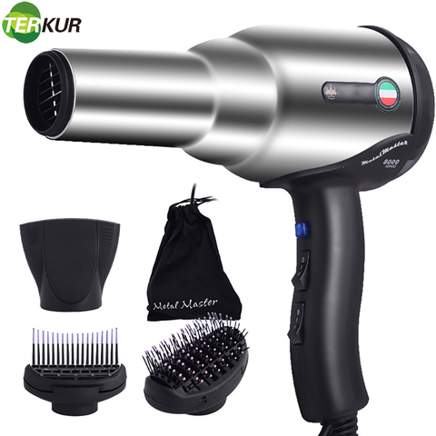 Blow Dryer with Diffuser Ionic Hair Dryer Extended lifespan AC Motor 2 Speed and 3 Heat Settings Cool Shut Button Fast Drying EU ► Photo 1/6