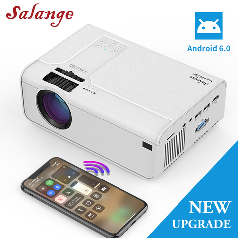 Salange Projector P60 2800 lumen LED Home Theater Mini Video Beamer Support 1080P HDMI Movie Game Projector Optional Android ► Photo 1/6