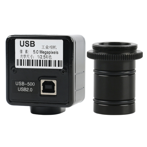 5MP Cmos USB Microscope Camera Digital Electronic Eyepiece Free Driver High Resolution Microscope High Speed Industrial Camera ► Photo 1/6