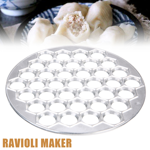 37 Cavity Ravioli Press Maker Aluminum Dumpling Ravioli Maker Molds Kitchen DIY Pastry Dumpling Pressure Gadget Reusable ► Photo 1/6