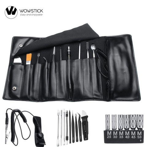 Wowstick Electric Screwdriver Accessorie Toolkit Clean Brush/Tweezers/Anti-static Bracelet/Vientiane Soft Rod/Storage Bag ► Photo 1/6
