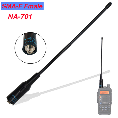 Origina Nagoya NA-701 SMA-Female Dual Band Antenna For Kenwood BaoFeng UV-5R BF-888s UV-82 BF-888S UV-6R Walkie Talkie na701 ► Photo 1/6