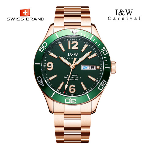 Switzerland I&W Sapphire Glass 41MM Ceramic Mechanical Watches 100m Waterproof Classic Fashion Luxury Automatic Watch Relogio ► Photo 1/6