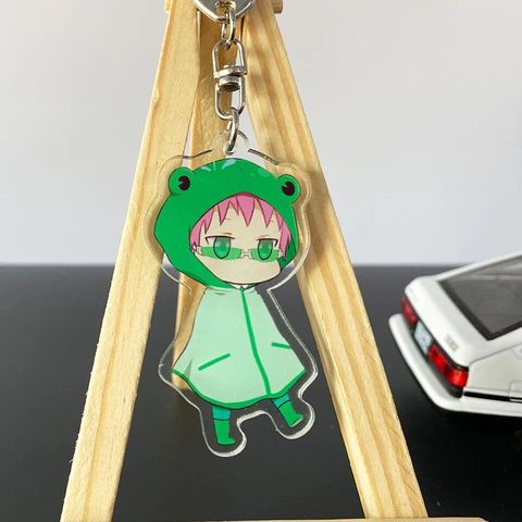 The Disastrous Life of Saiki Kusuo Anime Keychain Transparent Double-sided Pendant Acrylic Key Ring Holder Bag Charm Teens Gift ► Photo 1/6