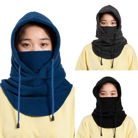 Hat winter women's Unisex Solid Color Windproof Warm Outdoor Sport Cycling Scarf Neck Hat Cap Face Cover Soft Beanies 3 Colors ► Photo 1/5