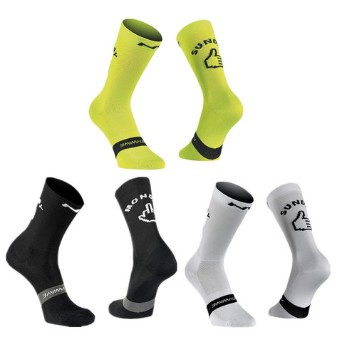 New Sport Running Cycling Socks Monday Sunday Breathable Road Bicycle Socks Men Women Bike Socks ► Photo 1/6