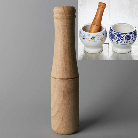 Mill Grinder Set Handheld Seasoning Mills stick Kitchen Mortar And Pestle Tools Set wooden garlic handle garlic mortar Pestle ► Photo 1/6