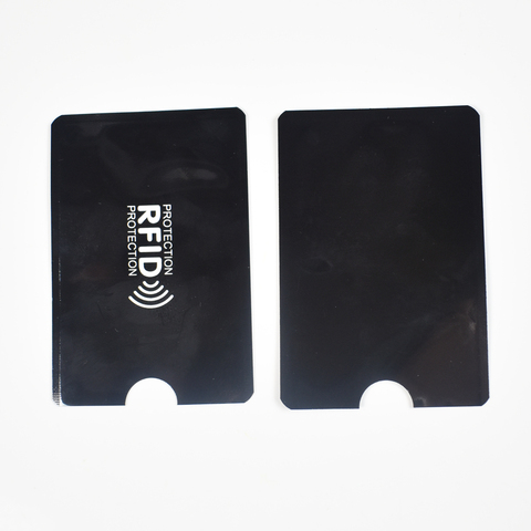 1pcs/lot anti-scan card sleeve Rfid Blocking Bank Card Protection Credit Card Holder Aluminium 6.3*9.1cm ► Photo 1/6