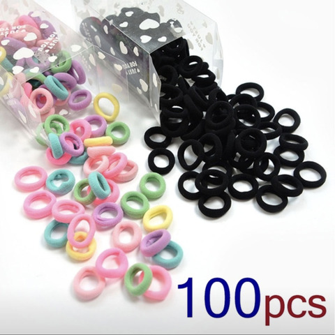 50/100Pcs 35mm Diameter High Elastic Hair Bands for Women Girls Hairband Rubber Ties Ponytail Holder Scrunchies Hair Accessories ► Photo 1/6