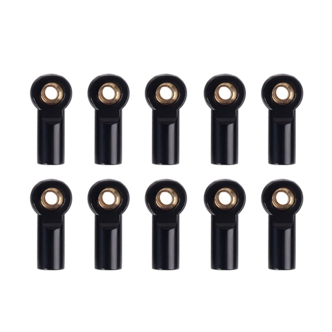 10Pcs Metal M3 Link Tie Rod End Ball Joint for 1/10 RC Car Crawler AXIAL SCX10 D90 D110 Tamiya CC01,Black ► Photo 1/6