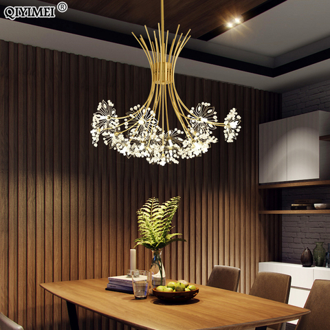 Dimmable Holding Flowers Deco Fixture Modern LED Chandeliers Lights Living Dining Room Bedroom Hall Hotel Lamps Indoor Lighting ► Photo 1/6