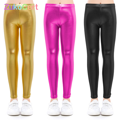 Baby pants for girls Kids Leggings Children's pencil pants Trousers Faux PU Leather Legging Slim trousers 3-12 years ► Photo 1/6