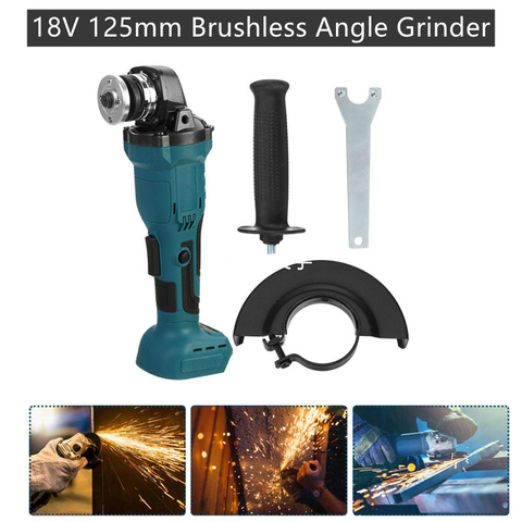 125mm 18V Brushless Cordless Impact Angle Grinder Power Tool Cutting Machine Polisher For Makita Battery without Battery ► Photo 1/6