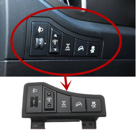 Center console left side control button assembly Instrument brightness adjustment switch  for kia Sportage 2011-2015 937003W110 ► Photo 1/2