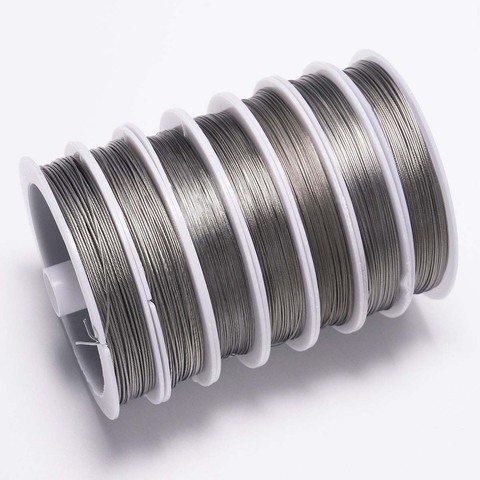 1 Roll/lot 0.3-0.8mm Anti-bite Wear Resistant Strong Line Stainless Steel Tiger Tail Beading Wire For DIY Jewelry Making Finding ► Photo 1/6