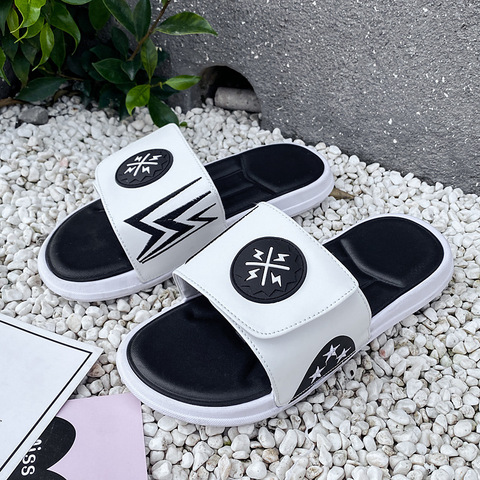 WEH 2022 trend slides for men Summer Flip Flops Slippers Men Outdoor Beach Shoes Classic Men's Sandals Summer Soft Sandals white ► Photo 1/6