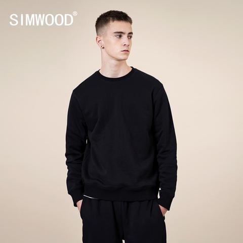 SIMWOOD Athletic Men's Pullover Fleece Hoodie 390g Thick Fabric 2022 Autumn Winter New Warm Plus Size Jogger Sweatshirts ► Photo 1/6