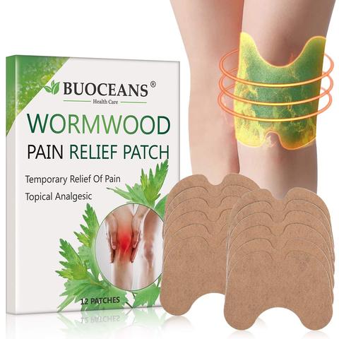 12pcs/lot Knee patch Pain Relieving Patch Reduce Inflammation Self-Heating Sticker Cold Protection Wormwood Extract Body Patch ► Photo 1/6