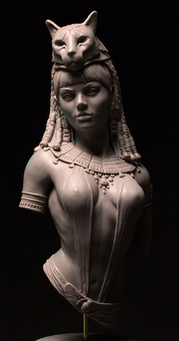 1/10 ancient woman warrior bust   (NO BASE )  Resin figure Model kits Miniature gk Unassembly Unpainted ► Photo 1/1