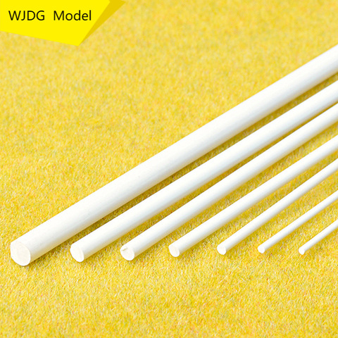 10pcs ABS Round Solid Bar Plastic White Welding Rods DIY House Sand Table Model Building Making / Direct 1mm-10mm length 25 cm ► Photo 1/5