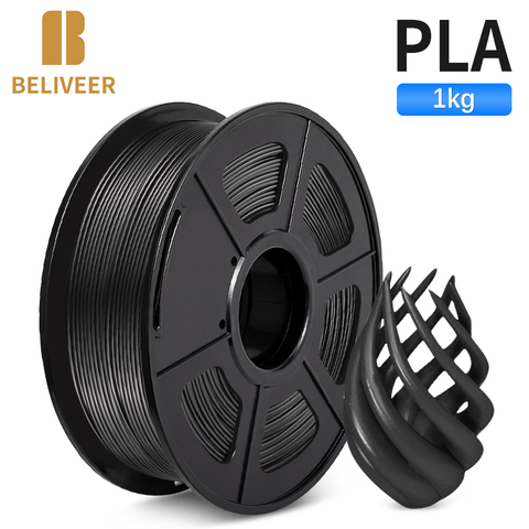 PLA Filament 1.75MM 1KG Suitable For All Types Of FDM3D Printers Accuracy Dimension +/-0.02MM  Vacumm Packing BELIVEER 3D ► Photo 1/6