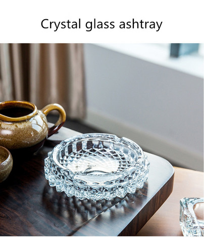 Ashtray creative personality trend crystal glass European large home living room office KTV ashtray custom ► Photo 1/4