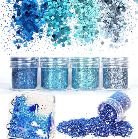 4 Pcs/set Colorful Chameleon Gradient Glitter Bling Filling For UV Resin Craft DIY Jewelry Making Crafts Jewelry Tools ► Photo 1/6