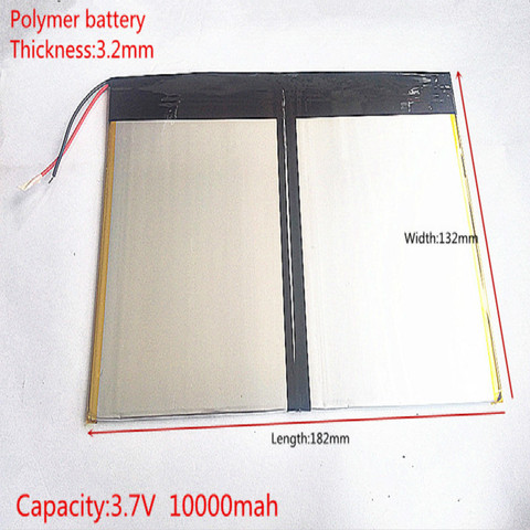 Free shipping Tablet PC talk9x u65gt,battery 3.2*132*182 3.7V 10000 mah Li - ion battery 'for 32132182 ► Photo 1/4