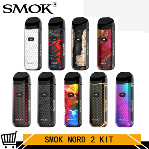 Original SMOK Nord 2 Pod Kit Vape 40W 4.5ml Cartridge Tank 1500 mAh Battery 0.4ohm RPM Mesh Coil Nord DC 0.8ohm MTL E Cigarette ► Photo 1/6