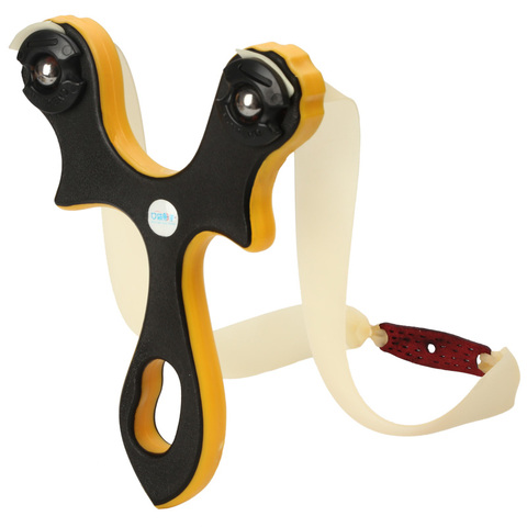 Slingshots Fishing Outdoor Hunting Flat  Round Rubber Band Pro Catapult Shooting Kids toy ► Photo 1/5