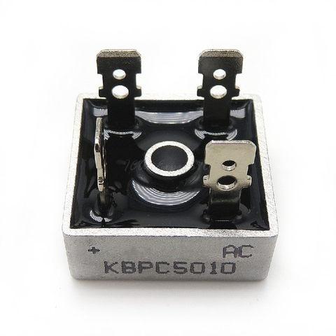 2pcs/lot KBPC5010 50 A Bridge Rectifier 1000V 50Amp Metal Case for maximum Heat Dissipation 1000V 2.8cm Square Diode Bridge ► Photo 1/1