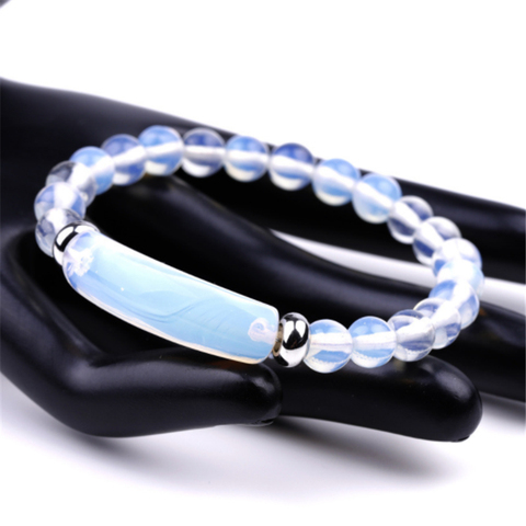 7 A Crystal Stone dropshipping bracelet Men Gifts Natural Opal Beaded Rectangle Bracelets For Women Fasion Jewellery For Him Her ► Photo 1/6