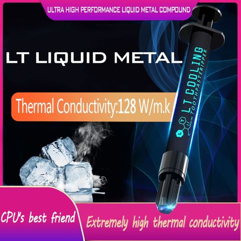 LT-100 Liquid Metal Thermal Conductive Paste Grease for CPU GPU Cooling Liquid Ultra 128W/mK 1.5g 3g Compound Grease for Cooling ► Photo 1/6